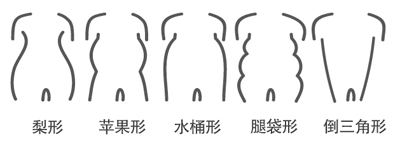 五种身材，点对点的瘦身